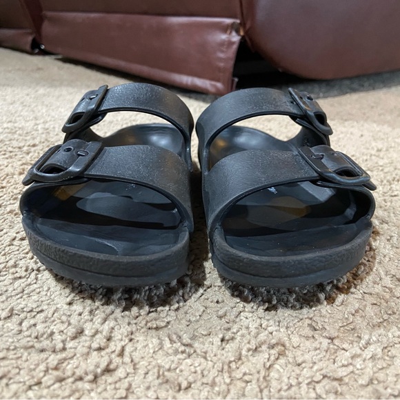 BIRKENSTOCK Kids Unisex Arizona Essential Black EVA Sandal Slides Size 30 C12 - Picture 2 of 9